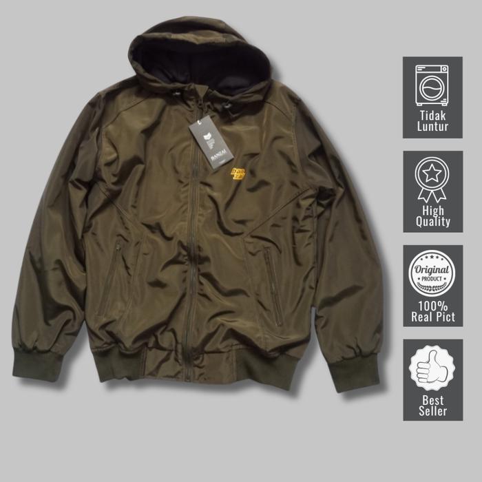 ROCKCABLE -  Jaket Bomber Parasut Waterproof Pria Casual Keren Nyaman Original Rockcable