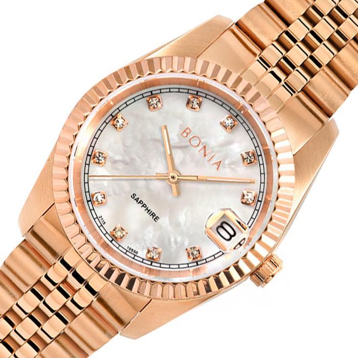 Jam Tangan Wanita Bonia Noe White Dial Stainless Steel Analog B10550-3557
