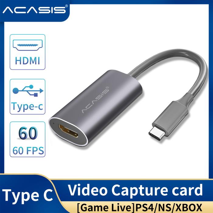 ACASIS Mini Video Capture Card HDMI to Type-c Capture for Gaming Live