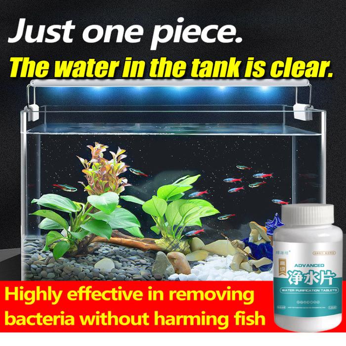 Aquarium water purification tablets Dirty water removal filtration
