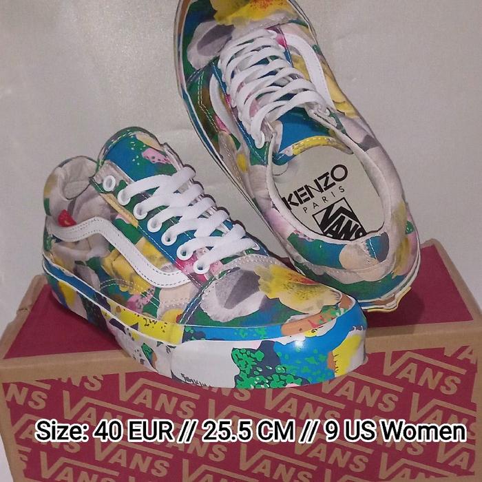 Sepatu Vans Old Skool x Kenzo Paris Floral Yellow LX Original OG size 40 Luxury DX Originals Sneaker