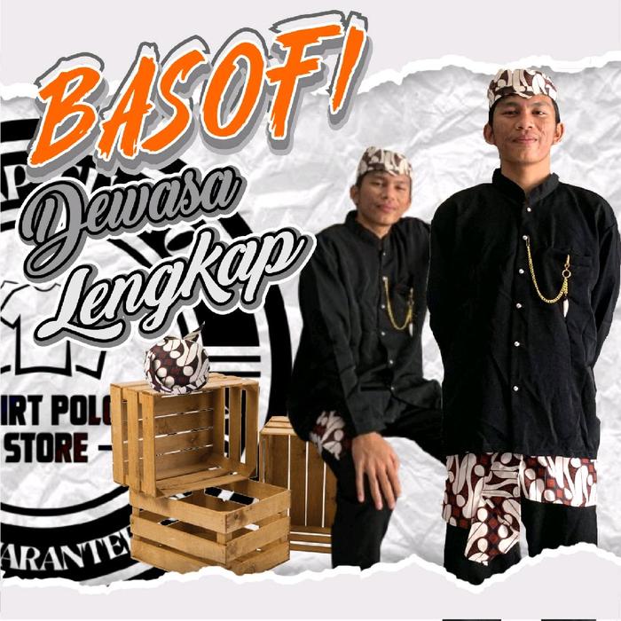 Basofi Baju Adat Basofi Dewasa Lengkap Baju Adat Jawa untuk Pengguna Basofi Dewasa Lengkap