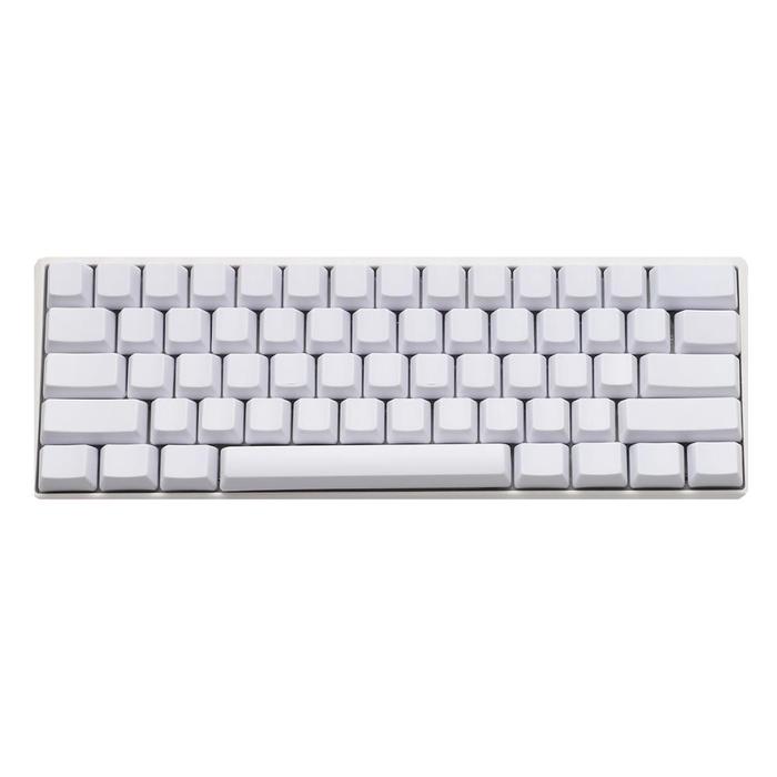 White Black Gray Green Blank Thick PBT OEM Profile 62 Key ISO 61 ANSI