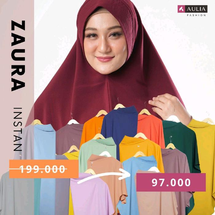 hijab only Aulia reguler dan zaura, bahan berkualitas Nirmala wolly, ada list pinggiran hijab