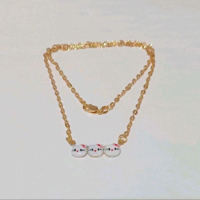 Kalung Anak Hello Kitty Perak Asli Silver 925