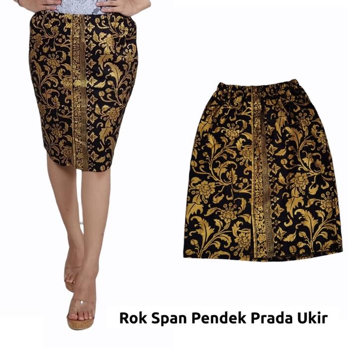 ROK SPAN PENDEK BATIK BALI | ROK SPAN SONGKET BALI