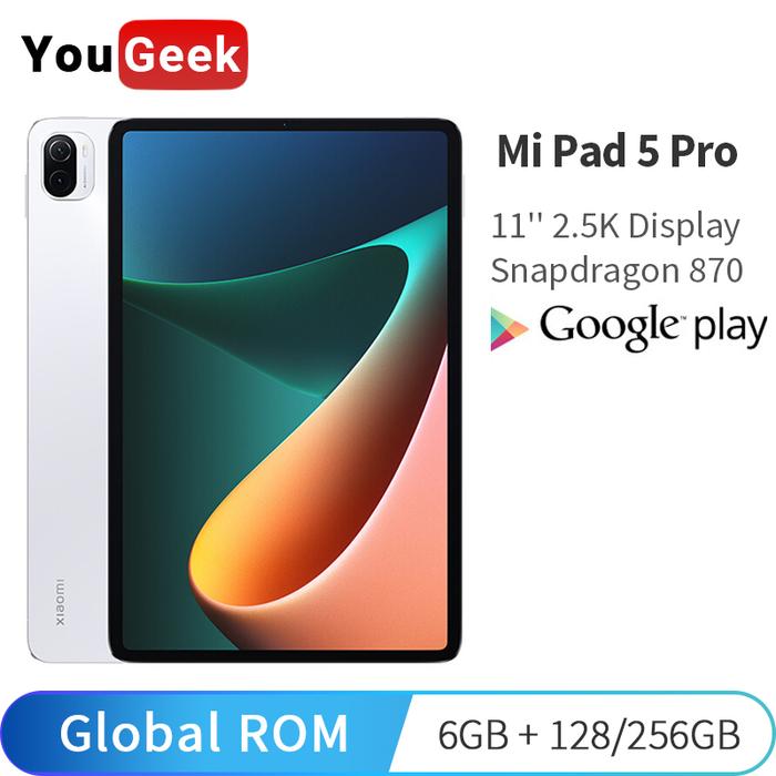 Global ROM Xiaomi Mi Pad 5 Pro 128GB/256GB Tablet Snapdragon 870 Octa