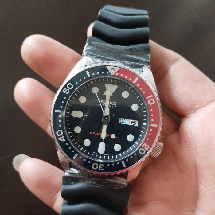 Jam Tangan Seiko Divers SKX009 SKX009K1 SKX009K2 Stainless Steel Pepsi Rubber