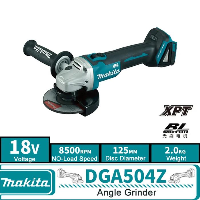 MAKITA DGA504Z Angle Grinder Brushless 18V 125mm Cut-Off Grinder Cordless Cutting Machine For MAKITA