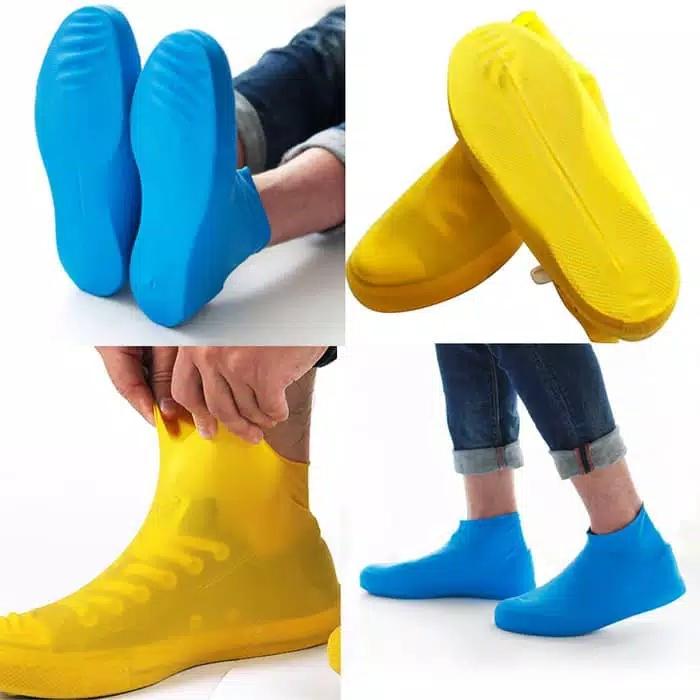 cover sepatu karet pendek karet Jas hujan sepatu anti air kemul sepatu siap hujan hujanan shoes cove