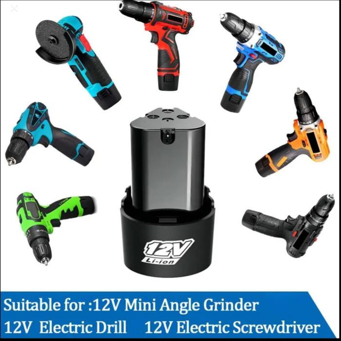 Baterai 12v Cordless Battery Batre Untuk Bor 12v