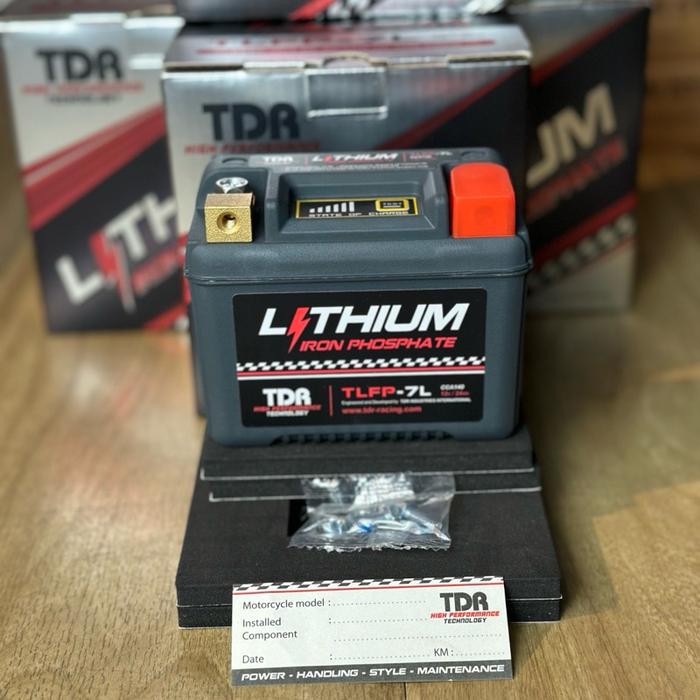 AKI TDR LITHIUM IRON PHOSPHATE BATERAI ACCU TLFP-7L KTM HUSQ 250-500CC