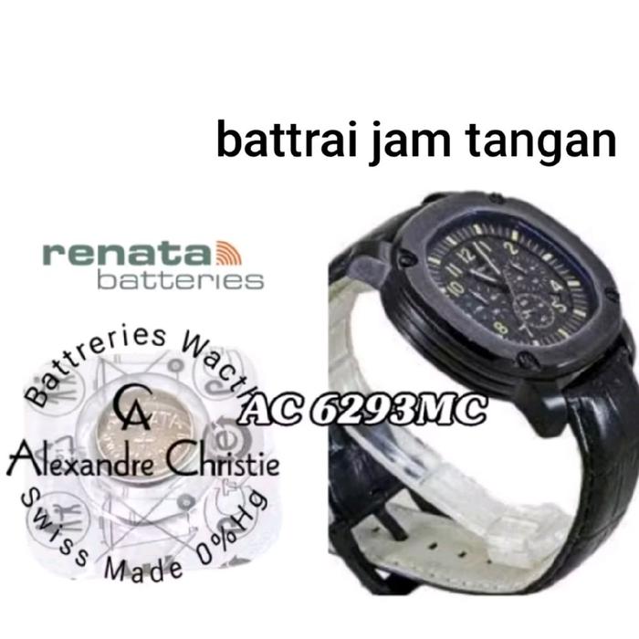 6293MC battrai jam tangan Alexandre Christie battrai pengganti battrai jam original