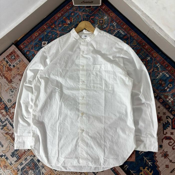 Kemeja Panjang Shanghai Uni White Second