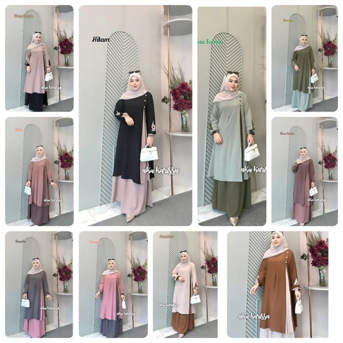 QINARA SET ROK, GAMIS MURAH, GAMIS SYARI
