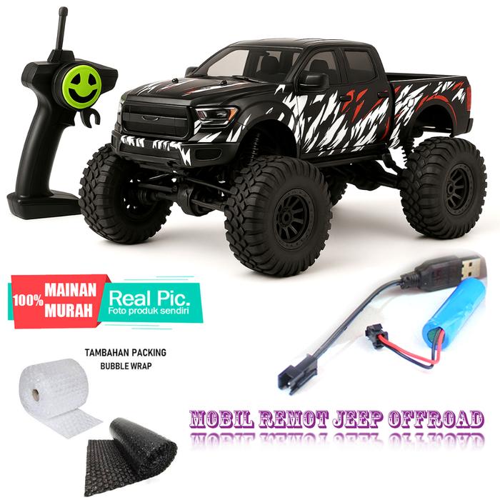 Mainan Anak Murah Jeep Offroad Jeep Rock 1:18 Mobil Mobilan Remot Control Jepp Rock