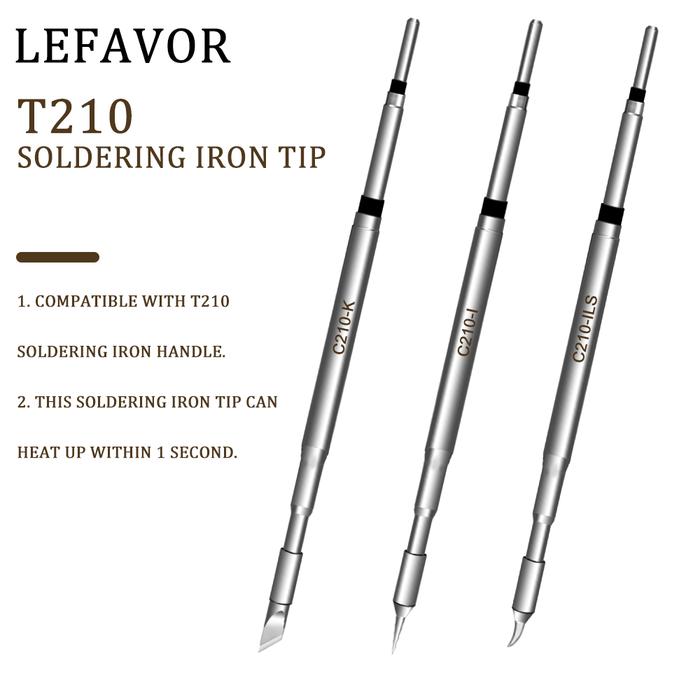 C210 Soldering Iron Tips Welding Iron Head for Tips T210 Handle