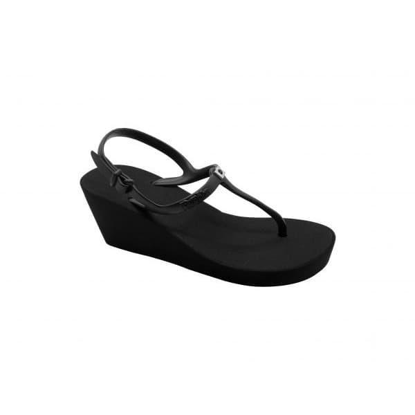 Popits Sling Back Wedge 7cm Black Sandal Popits Original BEST PRICE