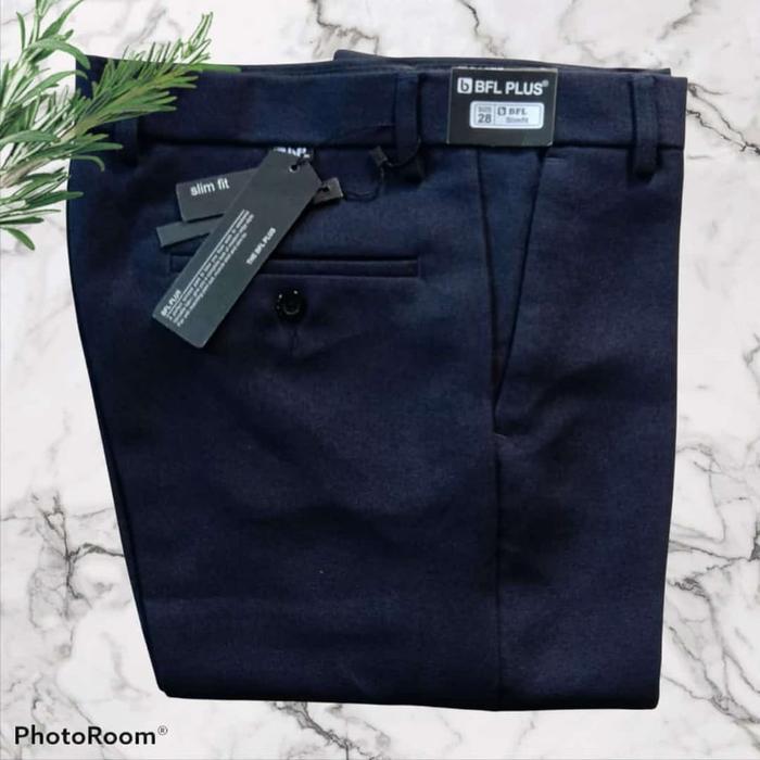 Celana Kantor Wol Slim Fit Pria 27 38 Merk BFL PLUS 100 % ORIGINAL / Celana Formal wol Pria / Celana