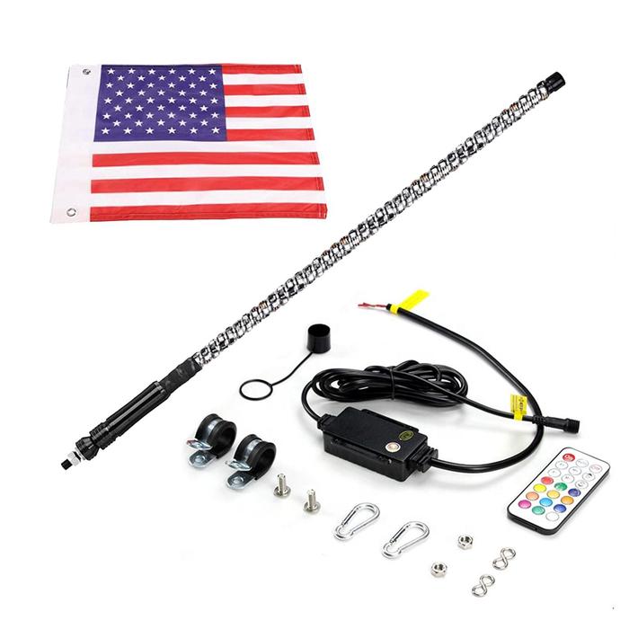 Lampu LED Warna-warni 4/5 Kaki Dekorasi Mobil Lampu Sepeda Motor