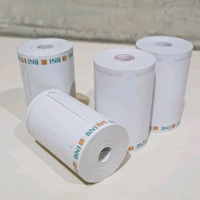 kertas kasir thermal EDC logo bank bni 57/58×30mm paket 10roll