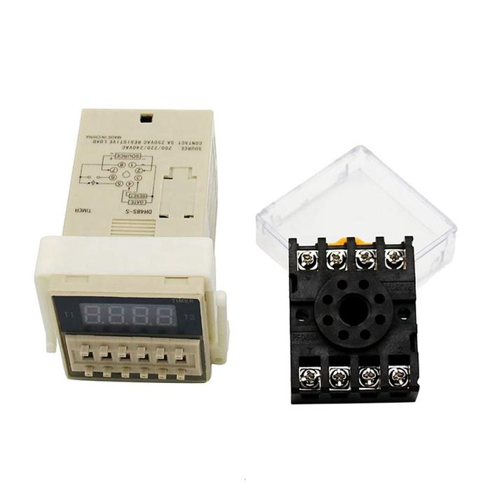 DH48S-S Programmable Timer Charger With DH48S Socket Base DIN Rail