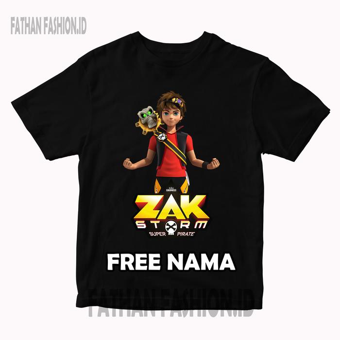 BAJU KAOS ATASAN ANAK ZAK STORM SUPER PIRATE