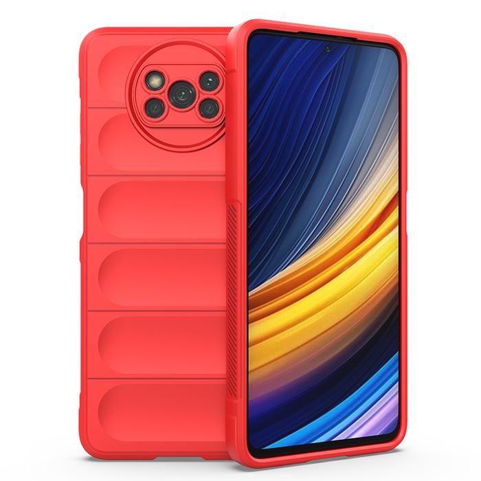LENUO Sarung Silikon Lunak untuk Xiaomi Poco X3 NFC, Pelindung Kamera