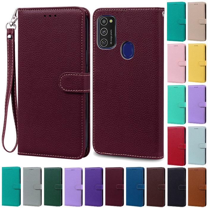 M21 Case For Samsung Galaxy M21 Case M215F Leather Wallet Flip Case