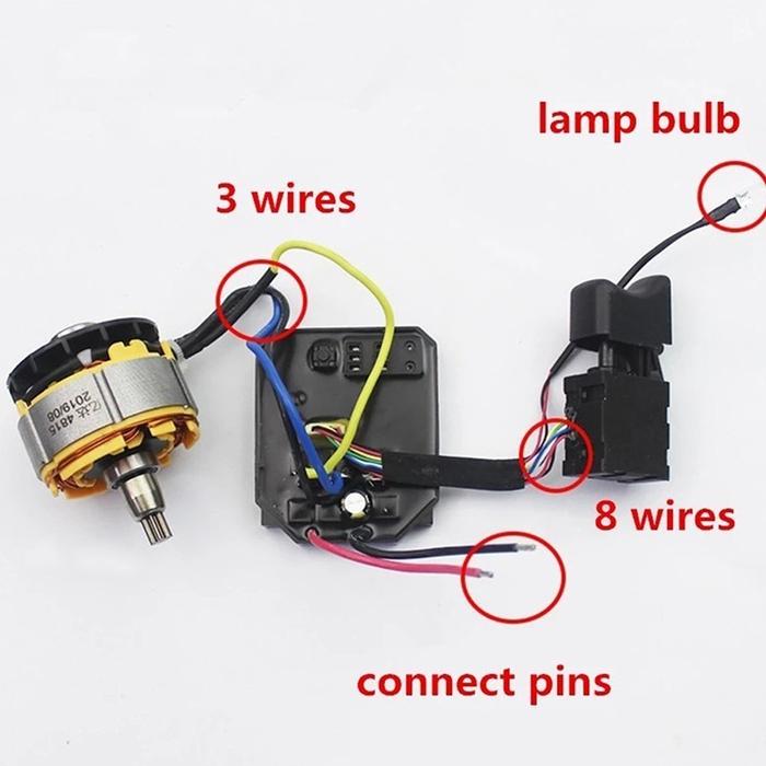 Saklar Impact Baterai Saklar Impact JLD ESC Speed Controller Impact Wrench Drill Brushless JLD Switc