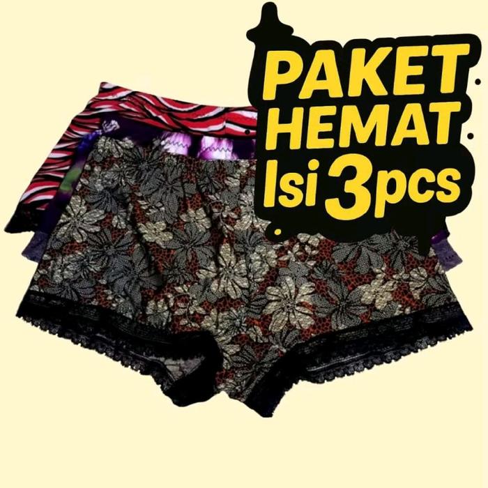 Promo 6-3 pcs | CD Hotpants Viral / CD Wanita CD Juve Jumbo