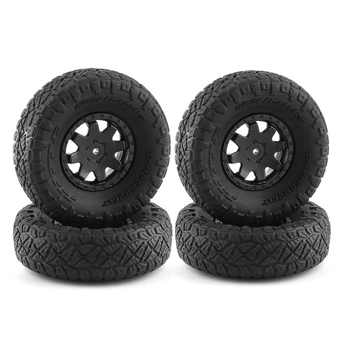 4Pcs Rubber Tire Wheel Tyre For Kyosho Mini-Z 4X4 Mini Z 4X4 RC
