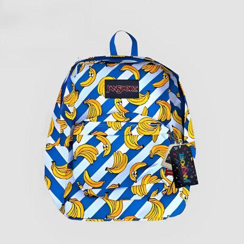 Jansport Banana Bahan Premium Bagus Dipakai Untuk Pria & Wanita Tas Ransel Unik dengan Desain Pisang