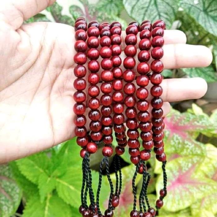 Gelang akar bahar asli tali arus merah delima bentuk serutan original