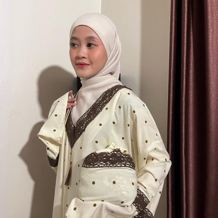 Mukenah abaya sweet pebble -Zawsya.id