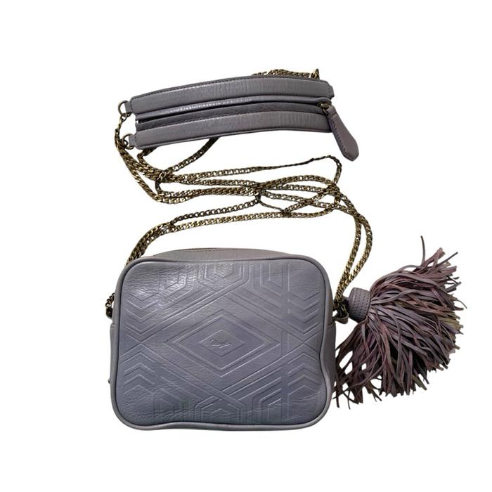 Bruno Magli Vintage Crossbody Bag Tas Selempang Wanita Tas Cewek Kulit Ungu