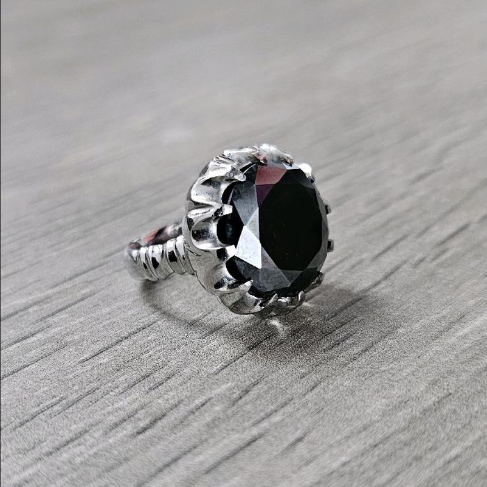 Custom Ring Emban Cincin batu akik dan permata High Quality