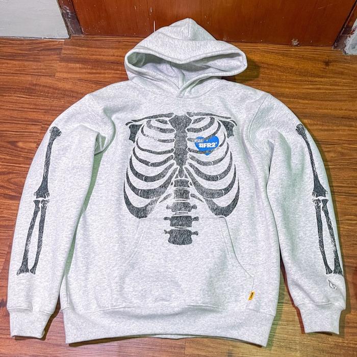 FR2 / Fxxking Rabbits Skeleton Hoodie – Grey (NEW)