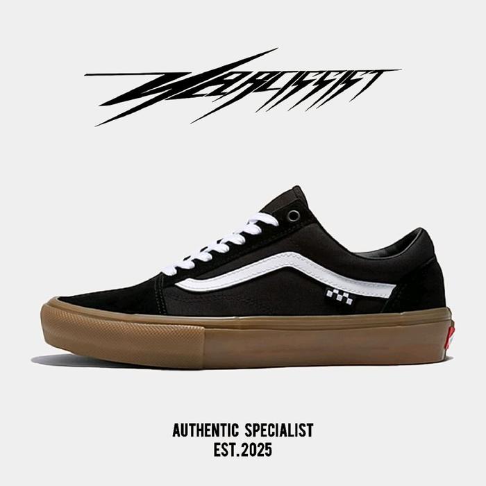VANS OLDSKOOL SKATE BLACK GUM ORIGINAL 100%