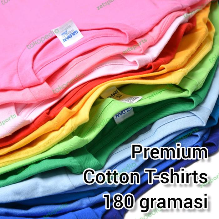 Warna C Kaos Polos Gildan / Premium Cotton / Kaos Santai / Gildan Kode 76000