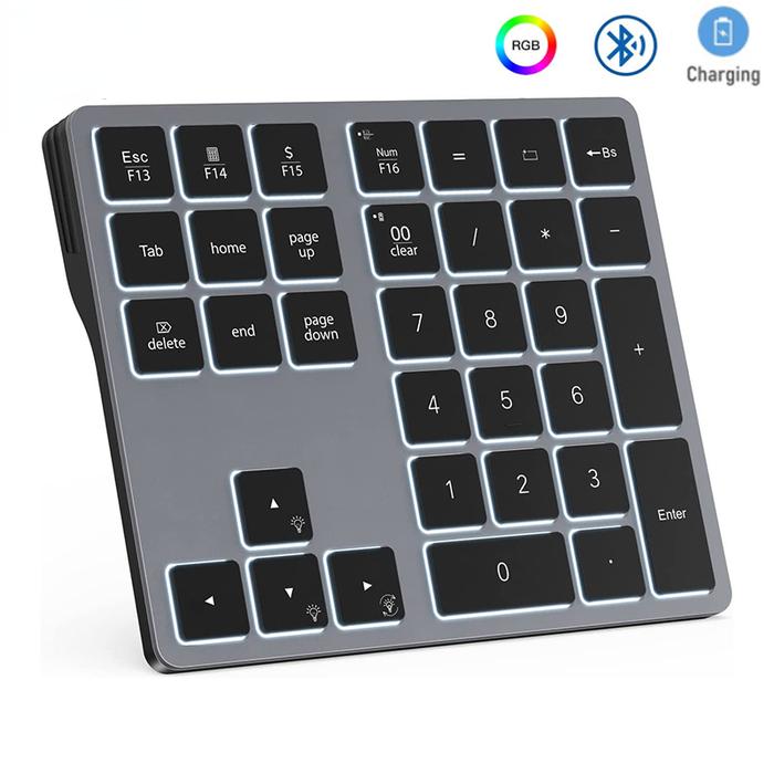 Missgoal RGB Wireless Bluetooth Numeric Keypad Rechargeable Numpad