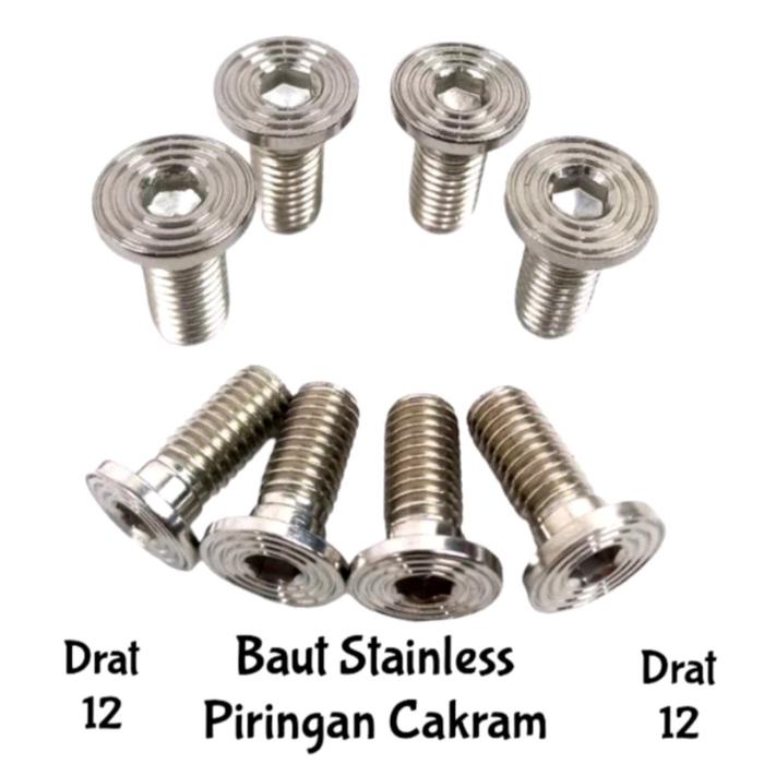 BAUT PIRINGAN CAKRAM STEINLES DRAT 12 BAUT DISC CAKRAM DRAT 12 STEINLES