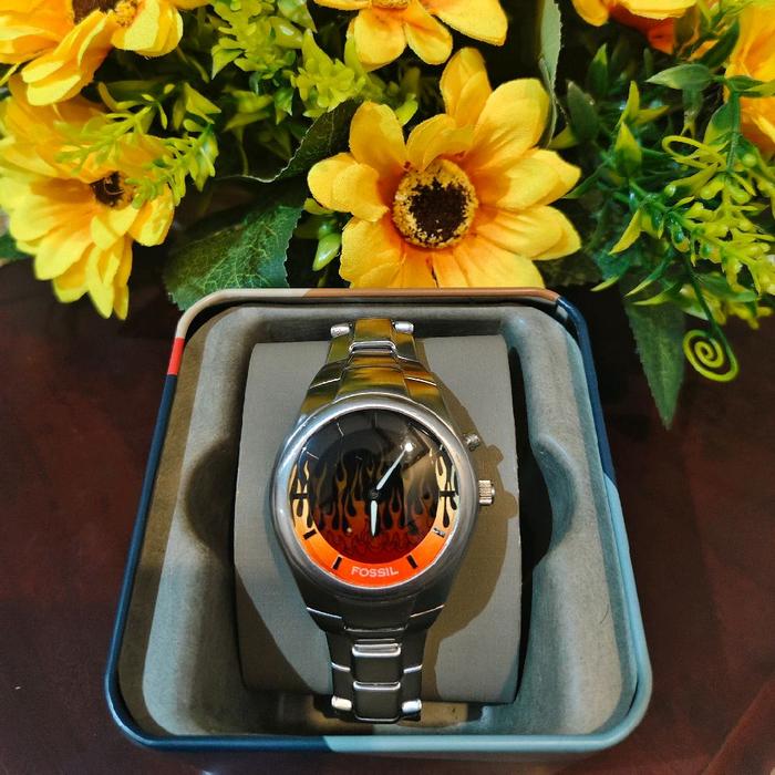 Fossil Big Tic flame JR-8115