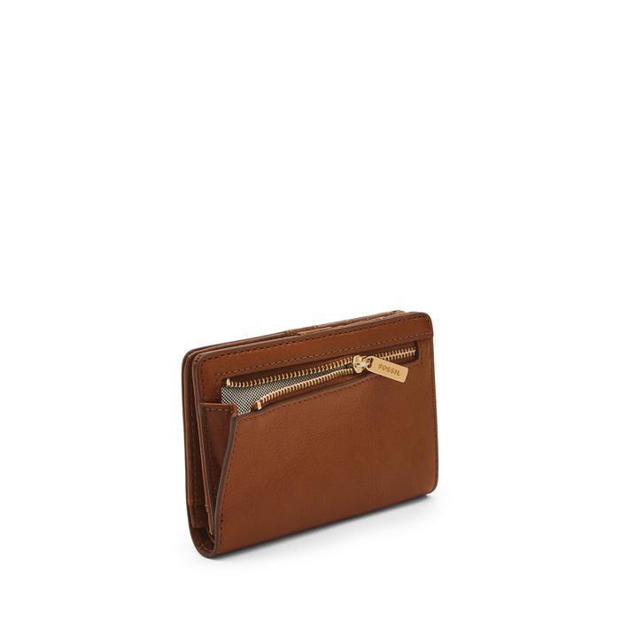 Fossil Liza Multifunction Brown Leather Dompet Wanita - Sl7986G-200