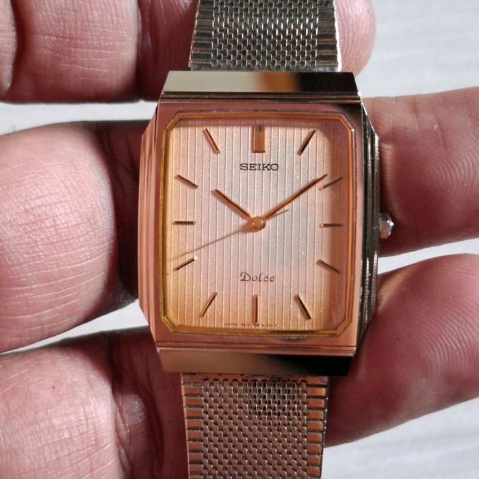jam seiko dolce tank tungsten carbide 9531-5160. fashion dresswatch collectible