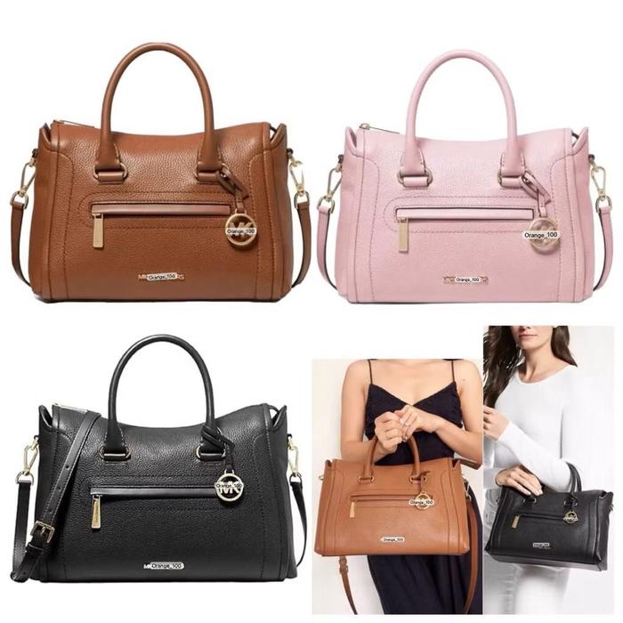 TAS WANITA MK CARINE TOP ZIP CROSSBODY LARGE ORIGINAL