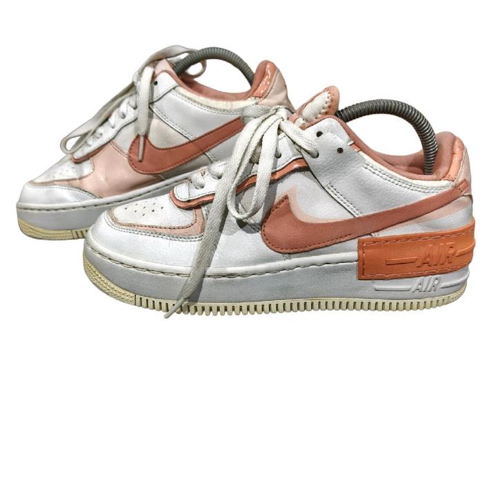 SEPATU SECOND_NIKE AF1 LOW SHADOW WHITE CORAL PINK - 39