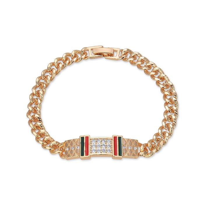 HYL JEWELRY COD  Couple gelang titanium wanita anti karat murah emas muda korea selamanya rantai pri