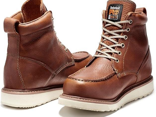 Timberland PRO Unisex-Adult Pro Wedge 6 Inch Moc Soft Toe Industrial Work Boot