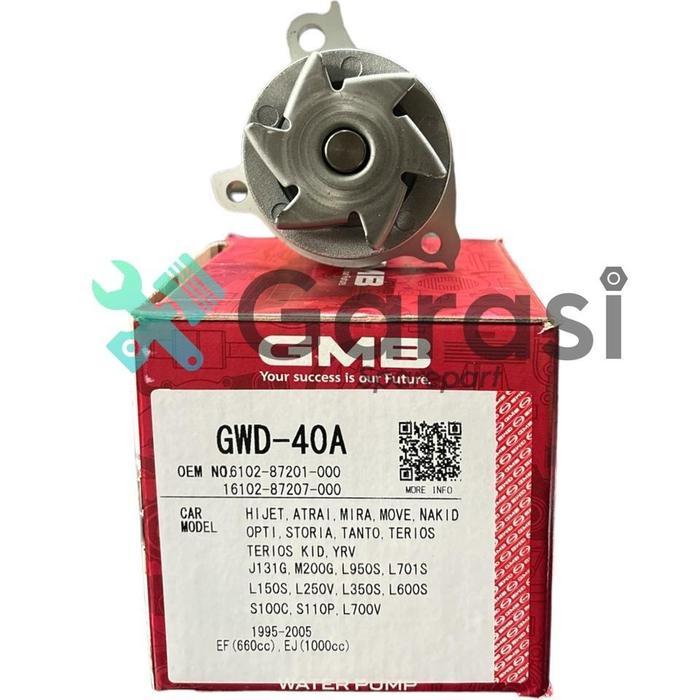Water Pump Daihatsu Xenia 1000cc VVTI 1.0 GMB JAPAN